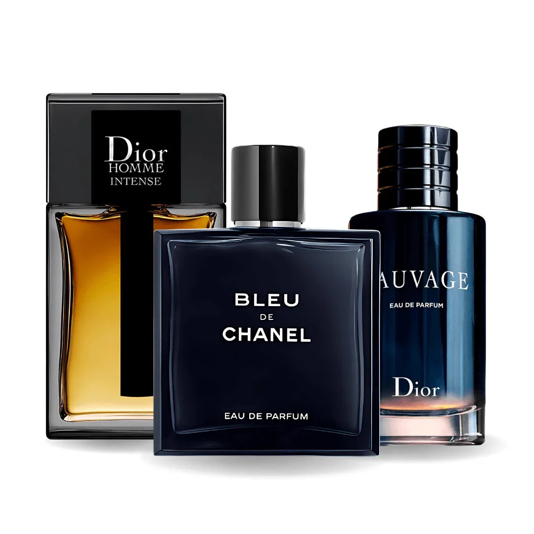 Sada 3 parfémů | Sauvage + Bleu de Chanel + Dior Homme Intense