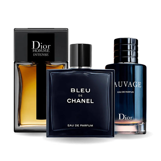Sada 3 parfémů | Sauvage + Bleu de Chanel + Dior Homme Intense