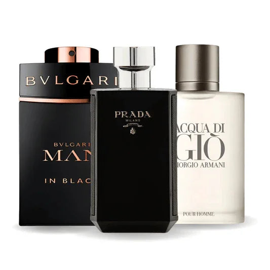 Sada 3 parfémů | Bvlgari Man in Black + Acqua di Giò + L'Homme Prada Intense