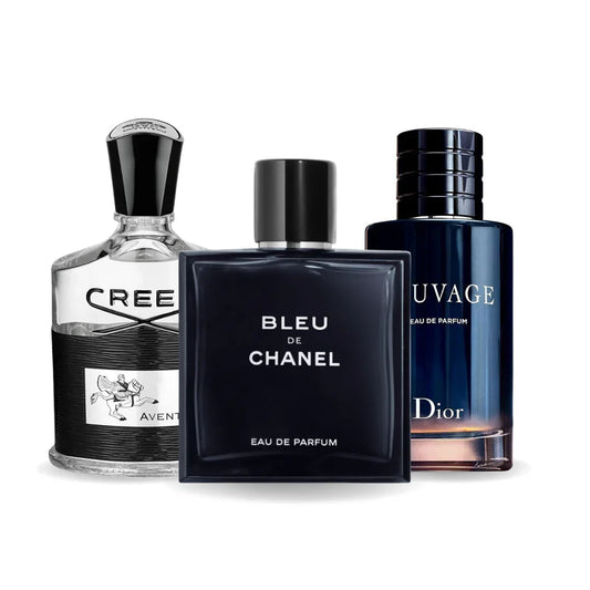 Sada 3 parfémů | Creed Aventus + Bleu de Chanel + Sauvage