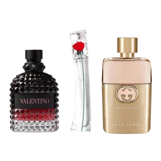 Sada 3 parfémů | Gucci Guilty + Valentino Donna Intense + Flower