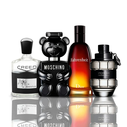Sada 4 parfémů | Creed Aventus + Fahrenheit + Spicebomb + Toy Boy Moschino